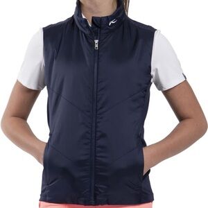 KJUS Athletic Golf Vest Lightweight Black Radiation Full Zip Womens - Small